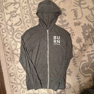 Burn Boot Camp Light Weight Zip Hoodie Small